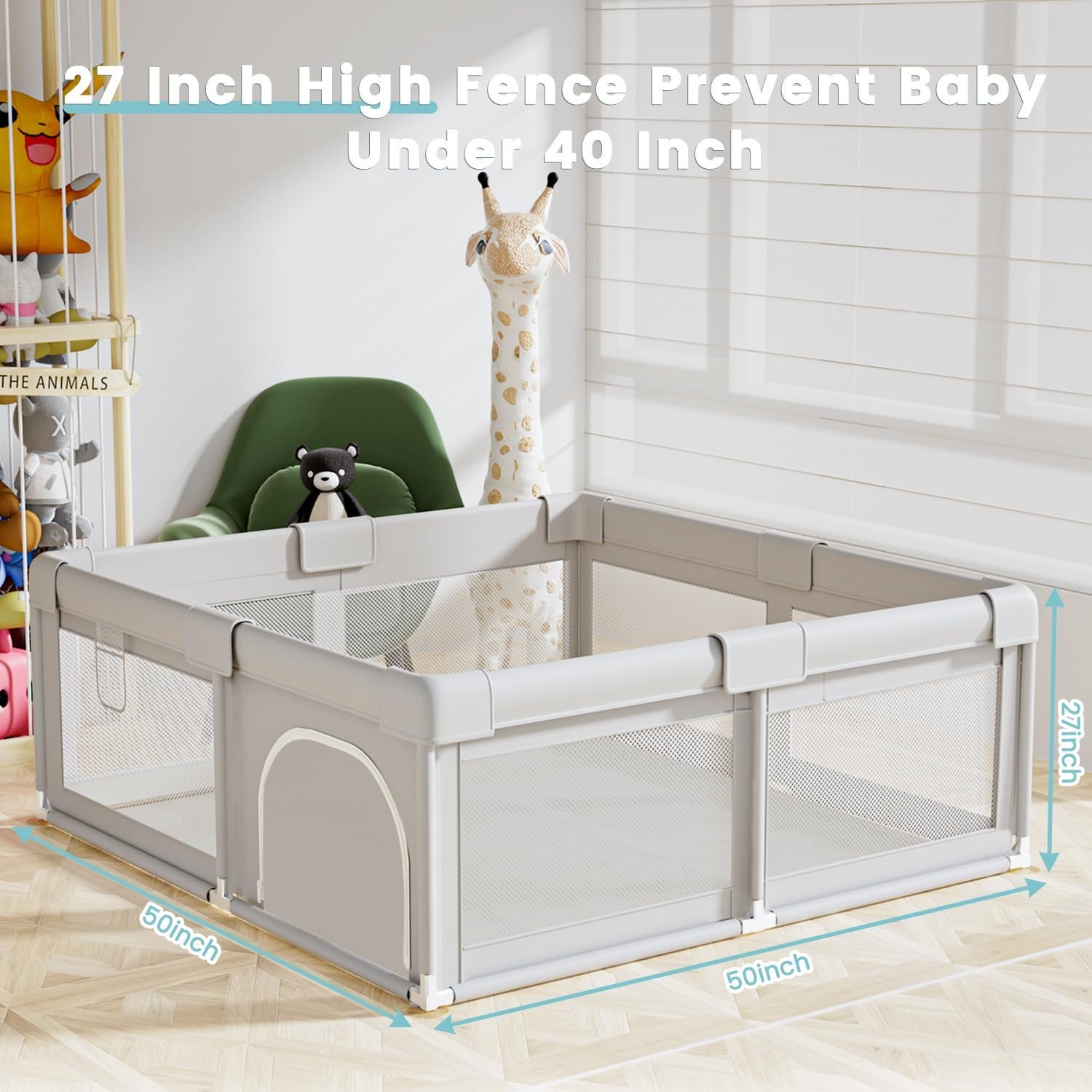 Baby Playpen 50x50 Inch - Image 6